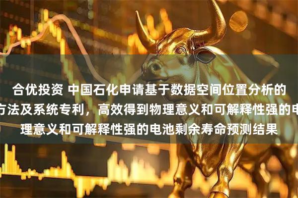 合优投资 中国石化申请基于数据空间位置分析的锂电池剩余寿命预测方法及系统专利，高效得到物理意义和可解释性强的电池剩余寿命预测结果